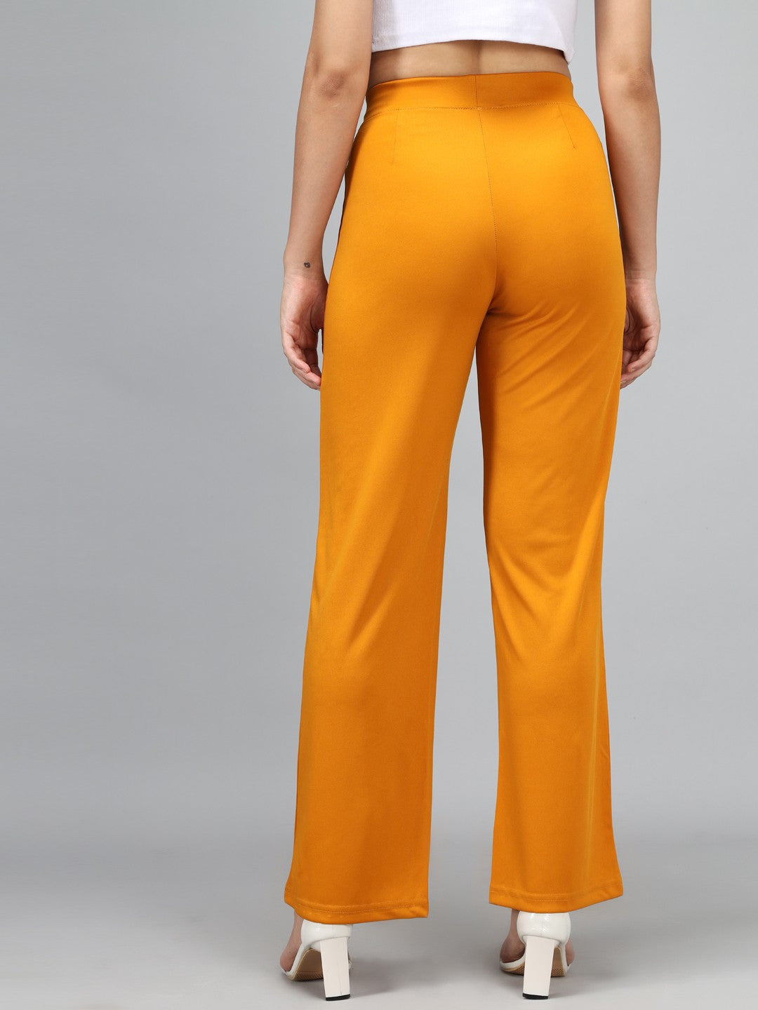 KOTTY Regular Fit Women Yellow Trousers 