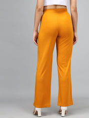 KOTTY Regular Fit Women Yellow Trousers 