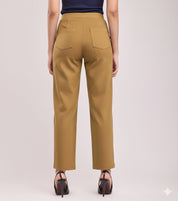 Women's Mustard Yellow Ankle Length Pants