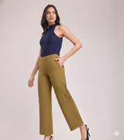 Women's Mustard Yellow Ankle Length Pants
