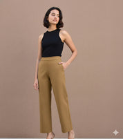 Women's Mustard Yellow Ankle Length Pants