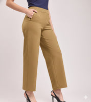 Women's Mustard Yellow Ankle Length Pants