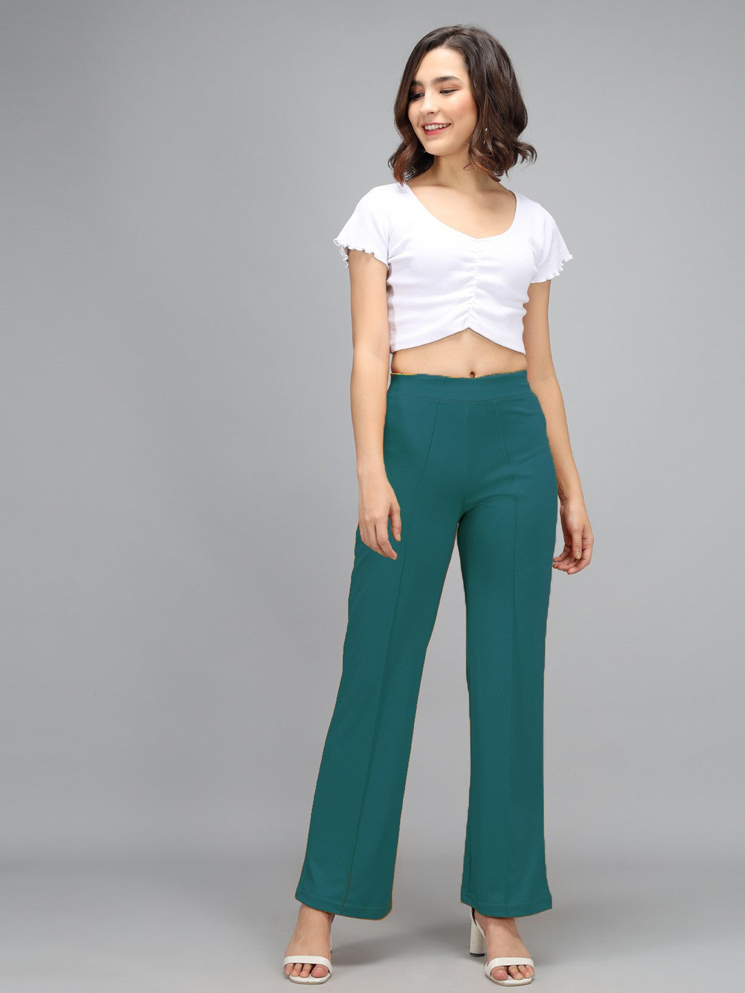 KOTTY Regular Fit Women Blue Trousers 