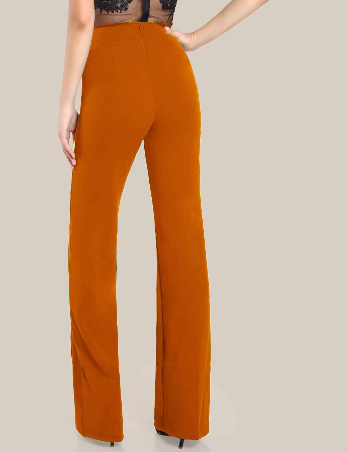 KOTTY Regular Fit Women Yellow Trousers 