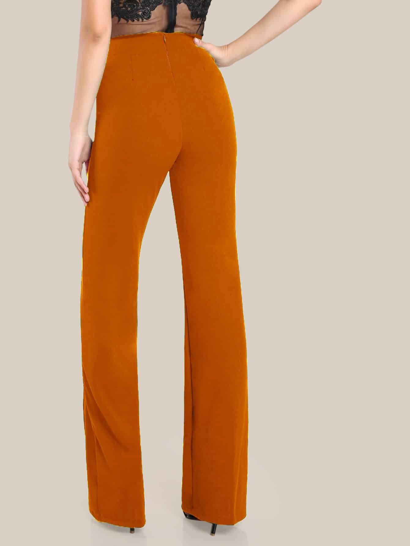 KOTTY Regular Fit Women Yellow Trousers 