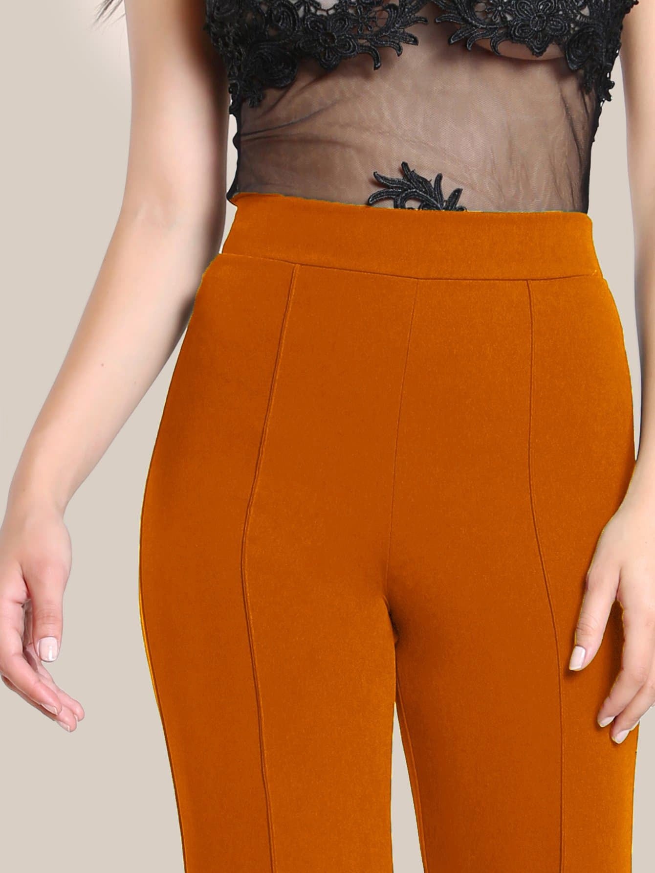 KOTTY Regular Fit Women Yellow Trousers 