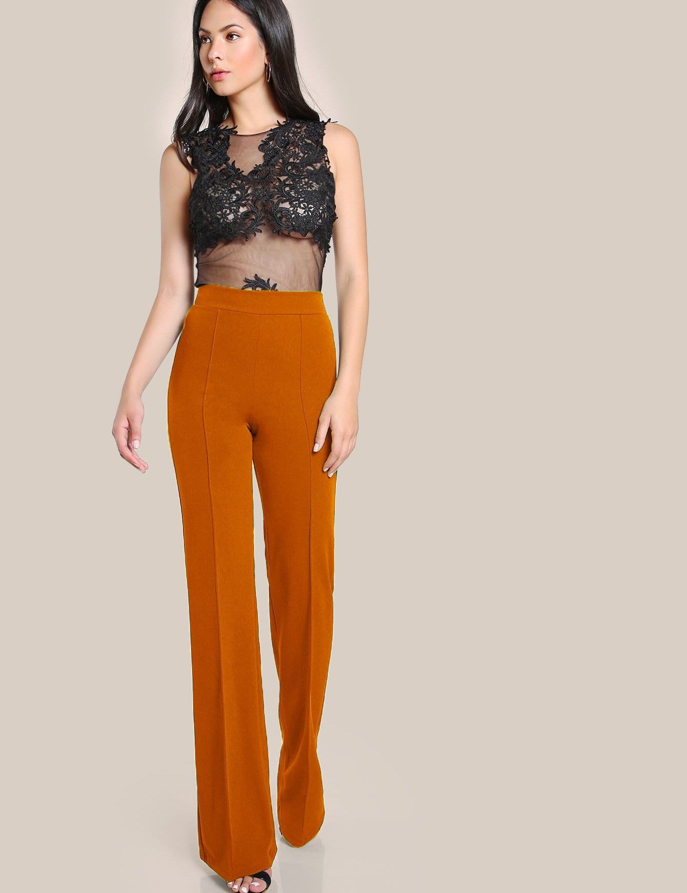 KOTTY Regular Fit Women Yellow Trousers 