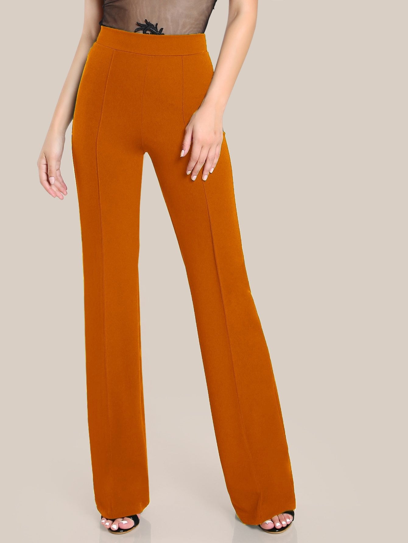 KOTTY Regular Fit Women Yellow Trousers 