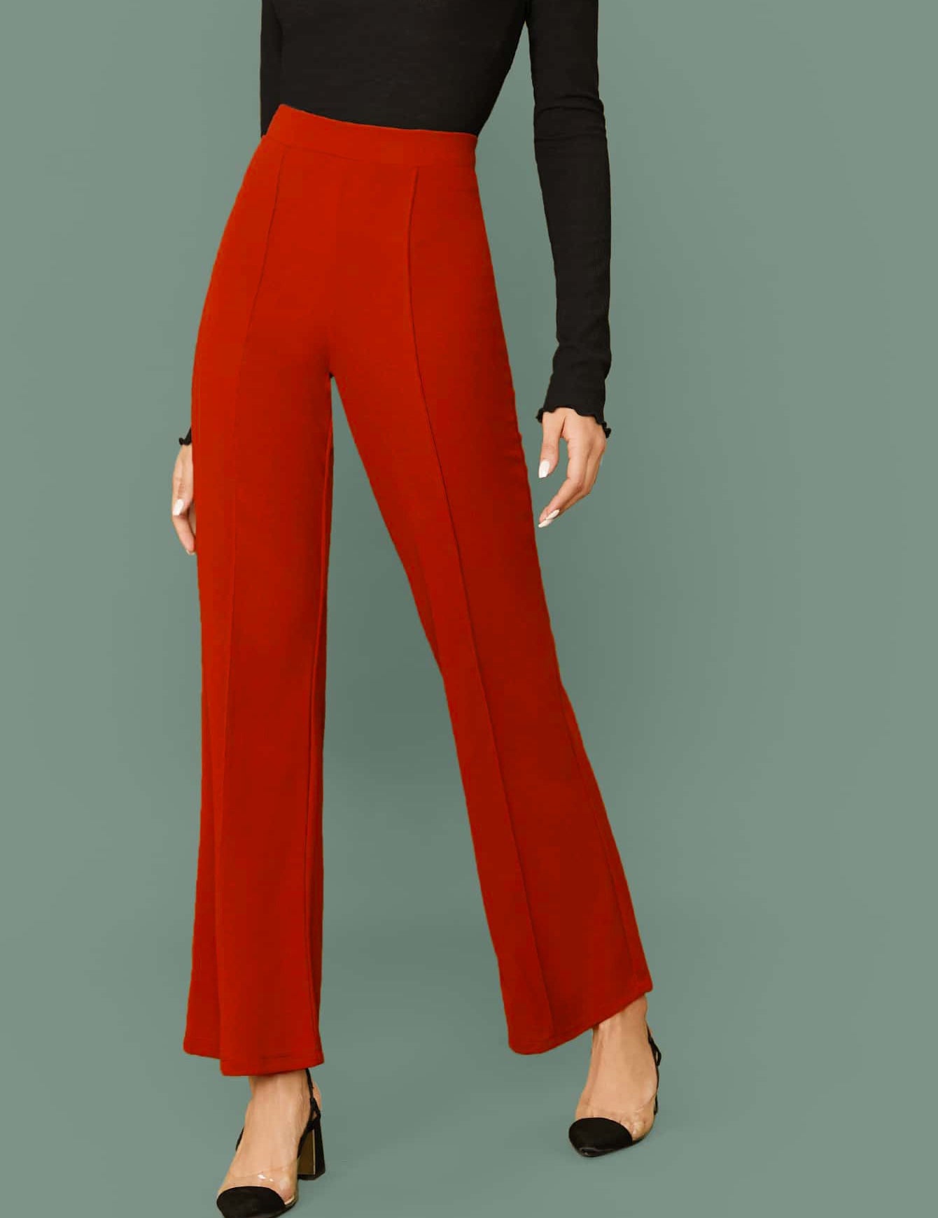 KOTTY Regular Fit Women Maroon Trousers 