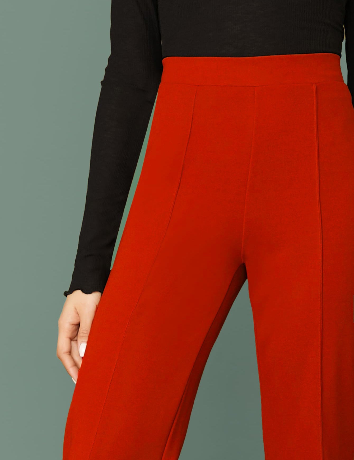 KOTTY Regular Fit Women Maroon Trousers 