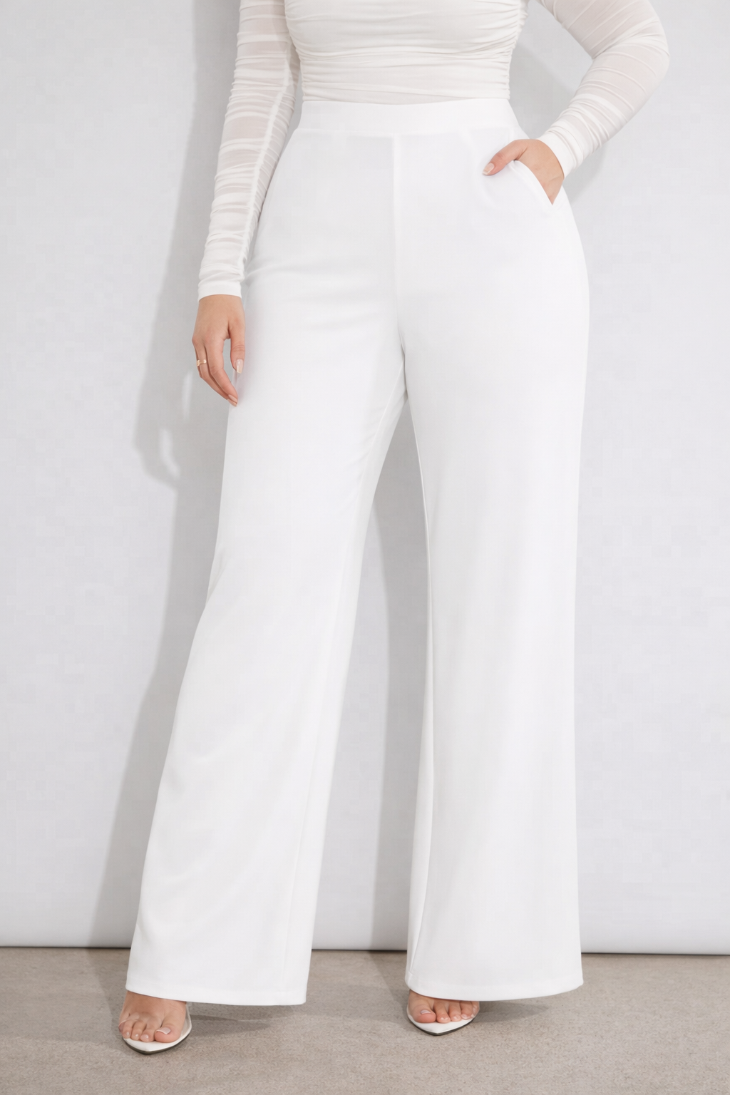 Women’s Black High Waist Wide Leg Pants