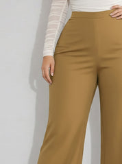 Women’s Camel High Waist Wide Leg Pants