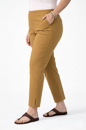 Women's Mustard Yellow Ankle Pants Plus Size