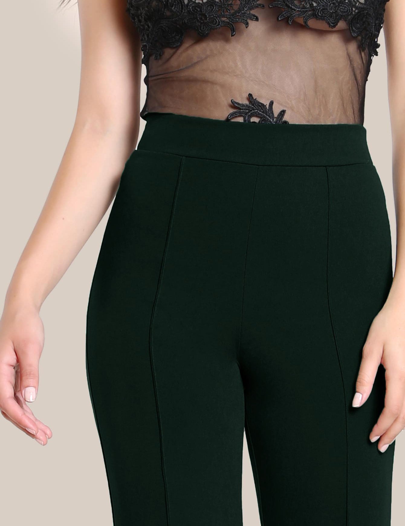 KOTTY Regular Fit Women Green Trousers 