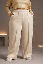 Women's Plus Size wide leg Baig Trousers