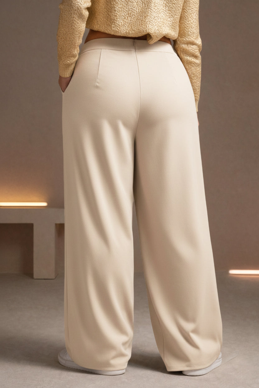 Women's Plus Size wide leg Baig Trousers
