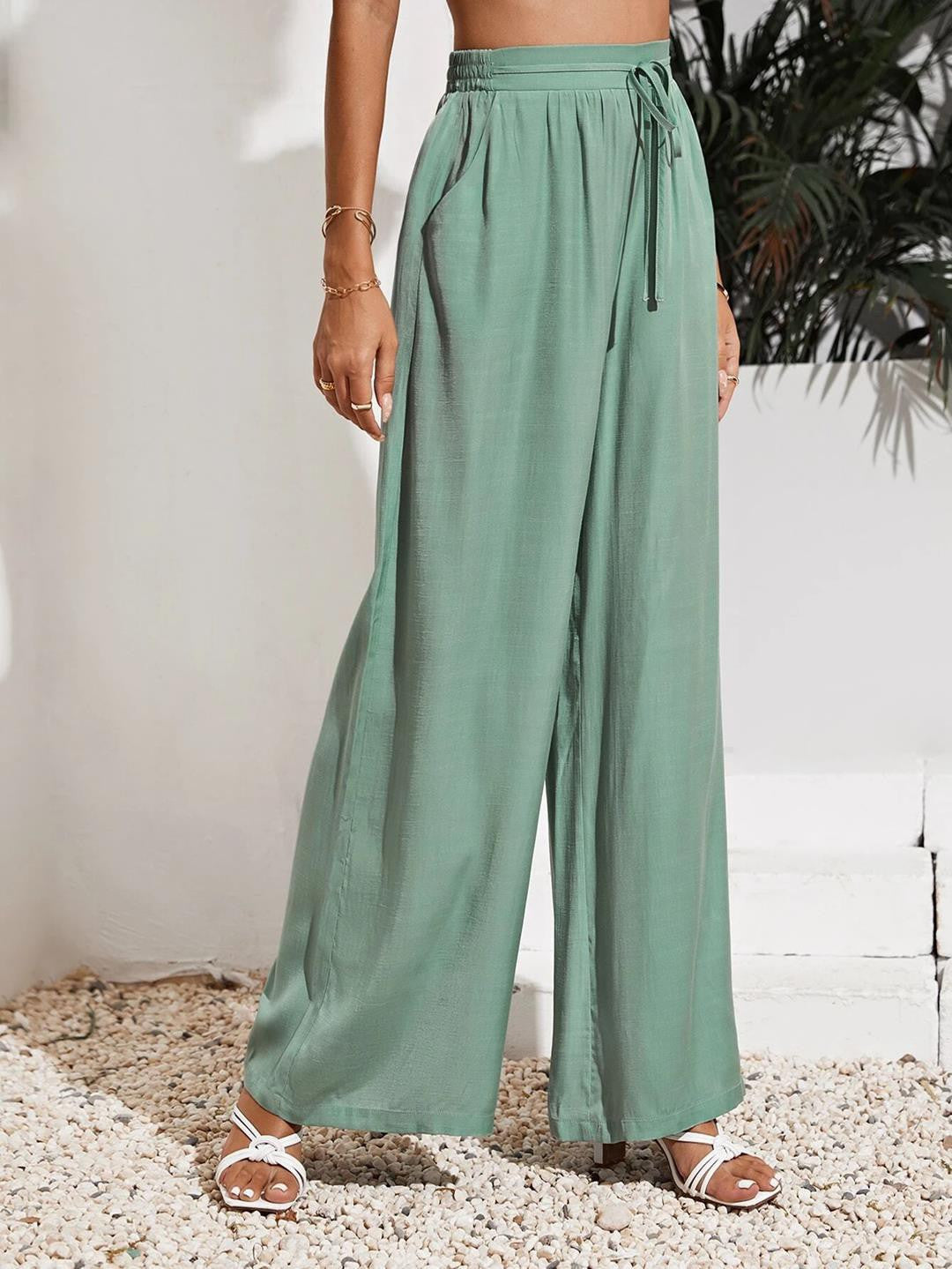 KOTTY Womens Solid Attractive High Rise Pant