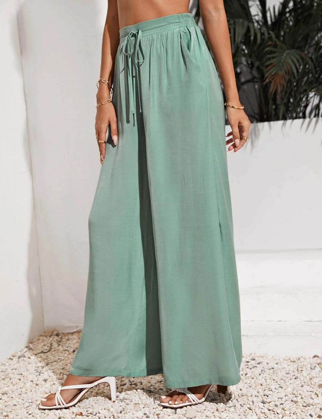 KOTTY Womens Solid Attractive High Rise Pant