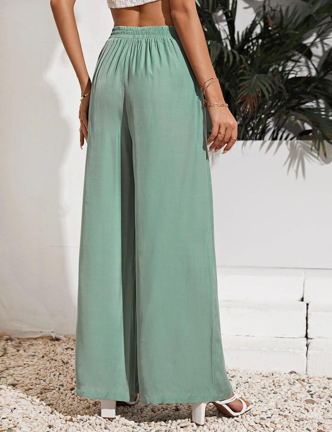 KOTTY Womens Solid Attractive High Rise Pant