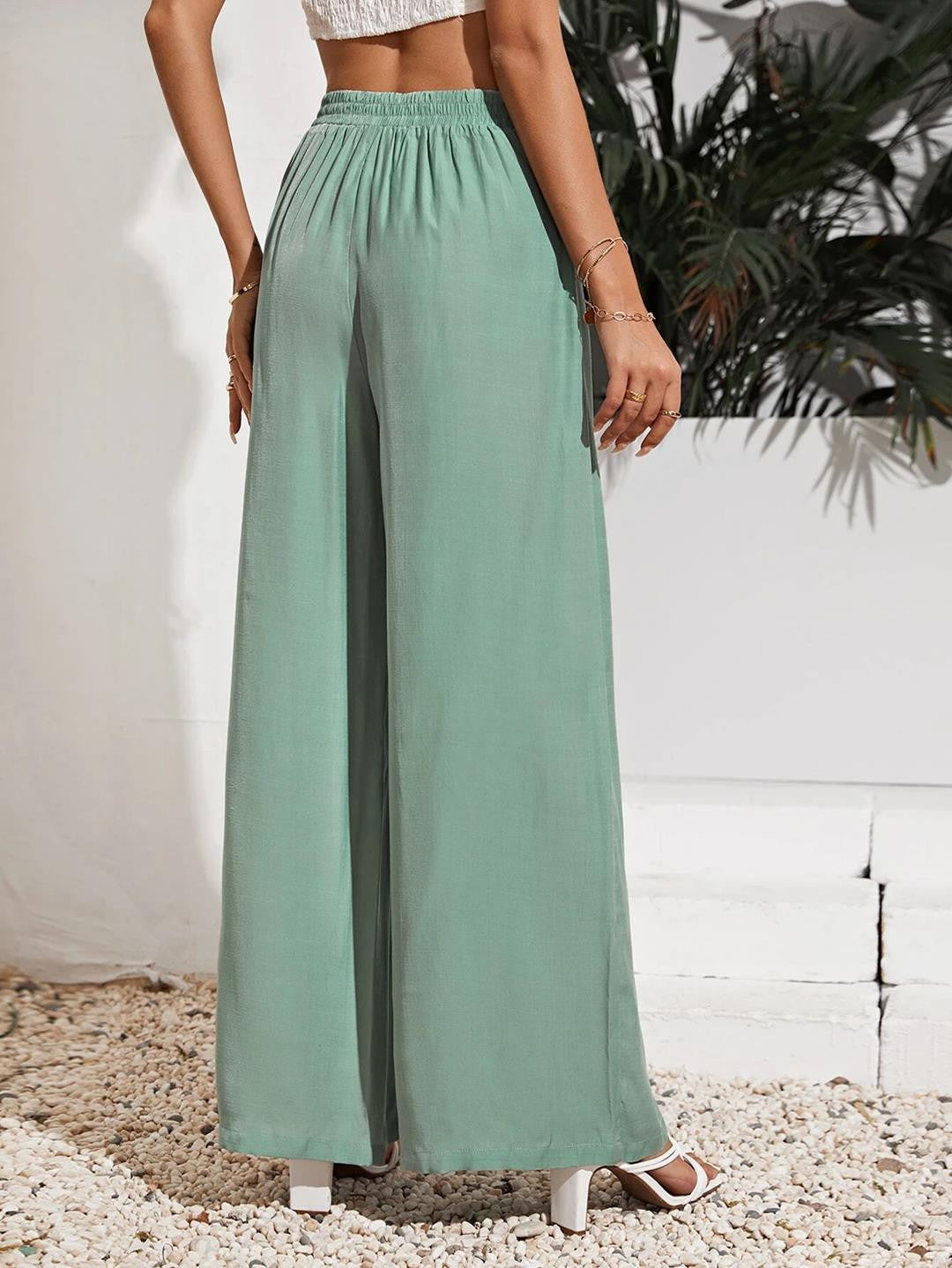 KOTTY Womens Solid Attractive High Rise Pant