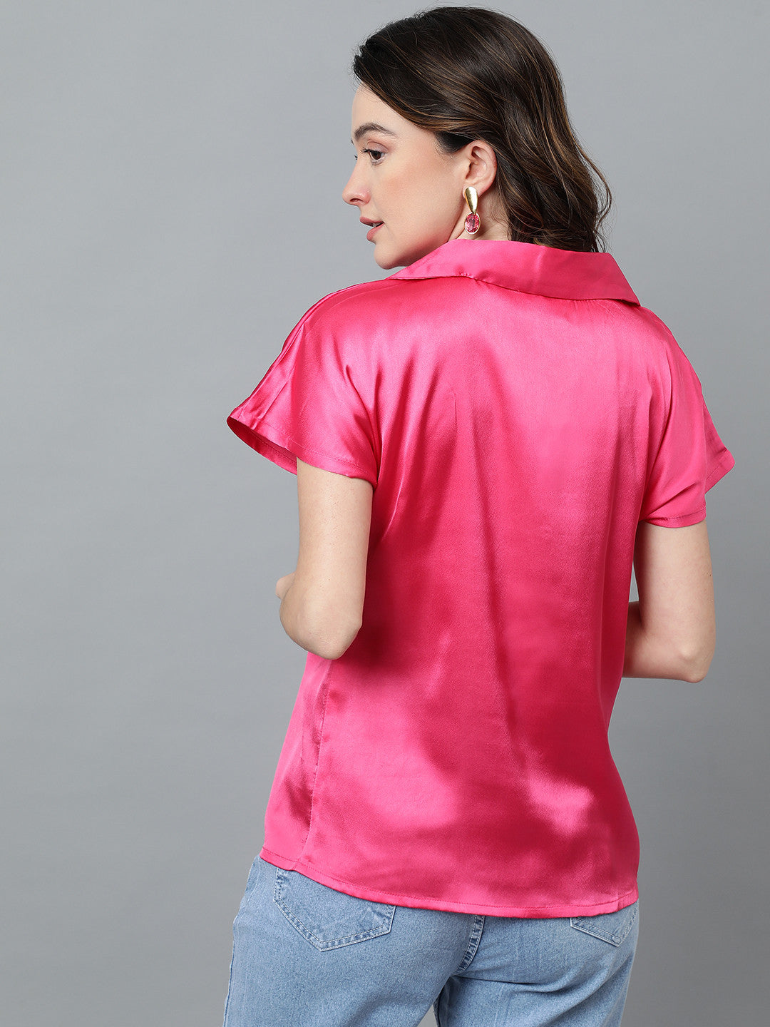 KOTTY Women Solid Casual Pink Shirt