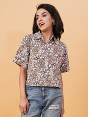 KOTTY Women Printed Casual Multicolor Shirt