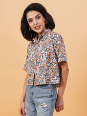 KOTTY Women Printed Casual Multicolor Shirt