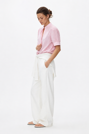 Women's Striped Pink Liner Full Sleeve Shirt