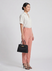 Women's Striped Shirt with Necklace