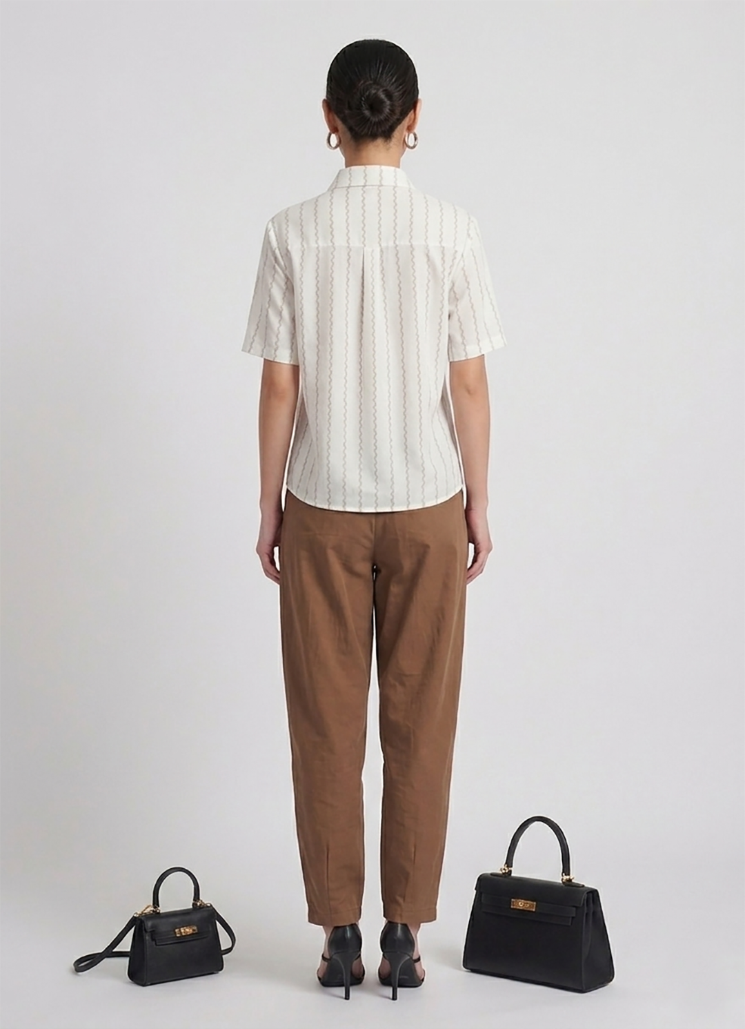 Women's Striped Shirt with Trousers