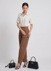 Women's Striped Shirt with Trousers