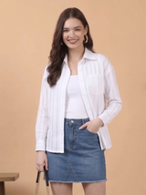 Women's Long Sleeve Striped Shirt