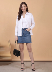 Women's Long Sleeve Striped Shirt