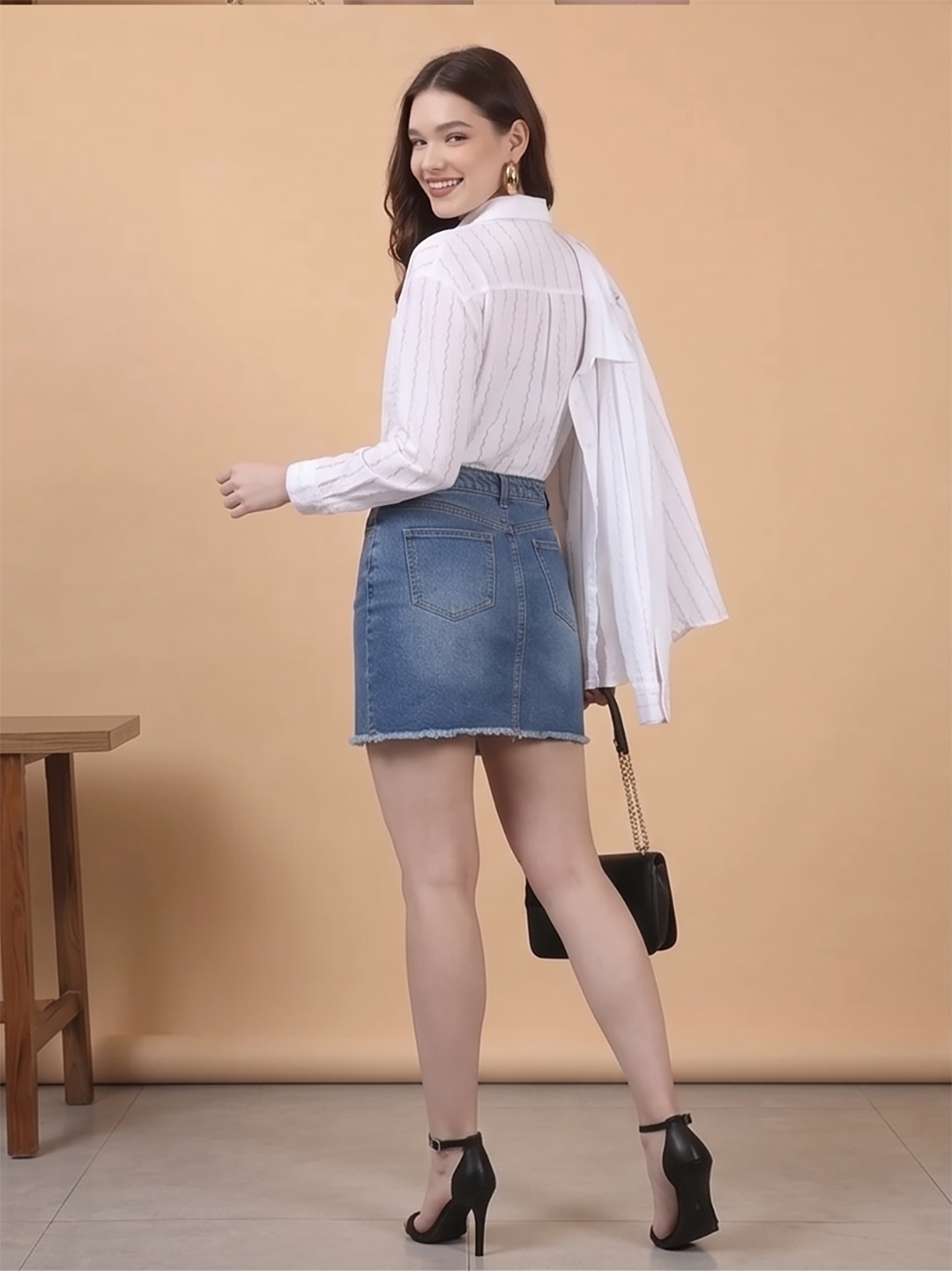 Women's Long Sleeve Striped Shirt