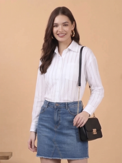 Women's Long Sleeve Striped Shirt