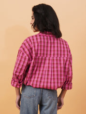 KOTTY Women Checkered Casual Multicolor Shirt