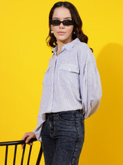 KOTTY Women Checkered Casual White Shirt
