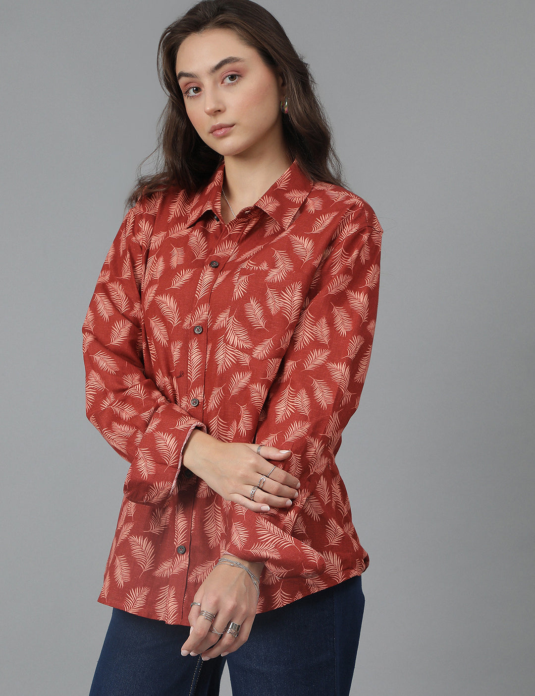 KOTTY Women Printed Casual Multicolor Shirt