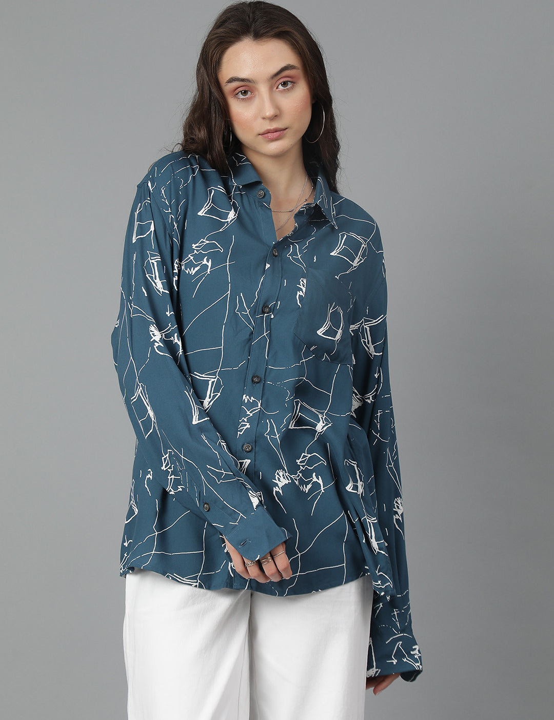 KOTTY Women Printed Casual Multicolor Shirt