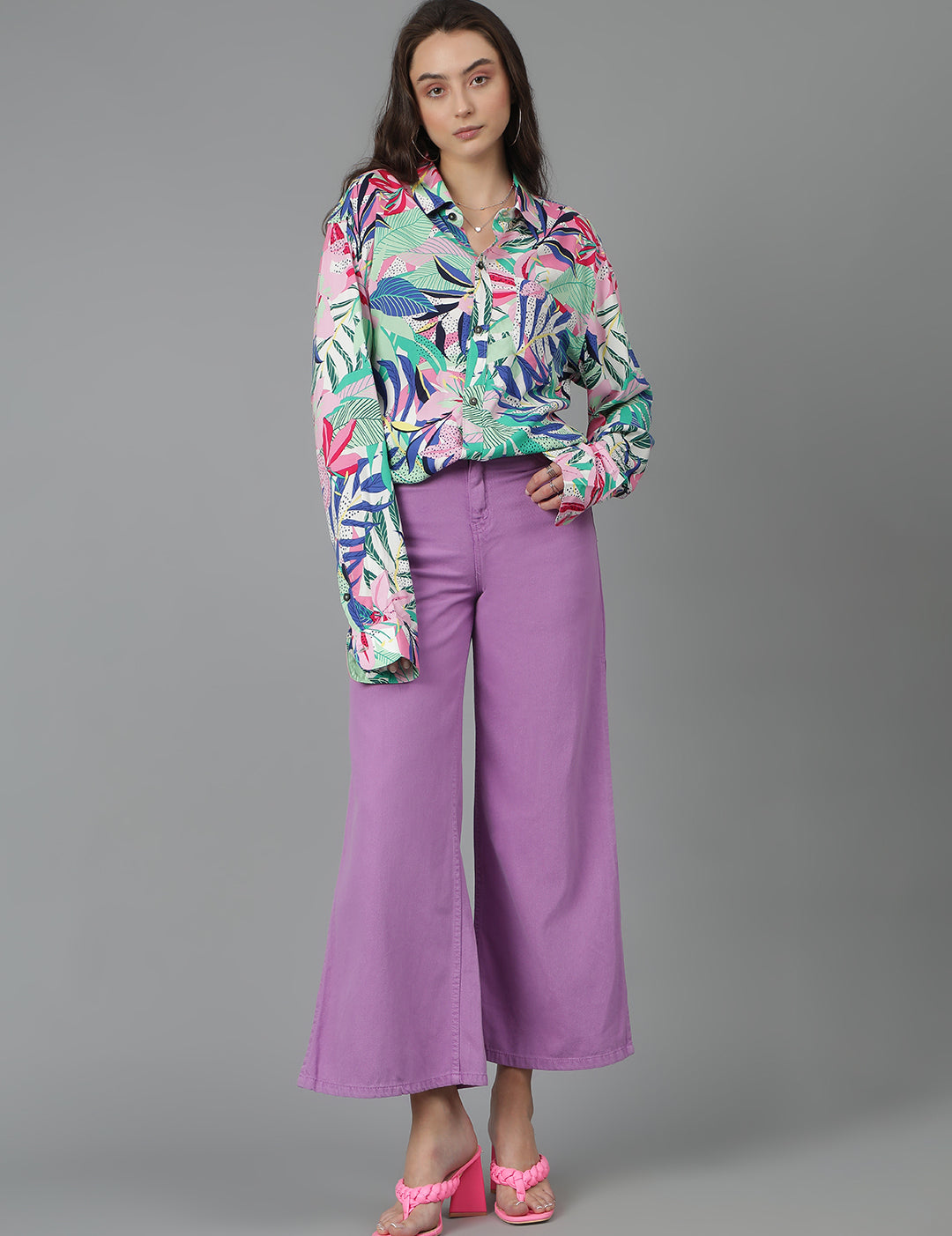 KOTTY Women Printed Casual Multicolor Shirt