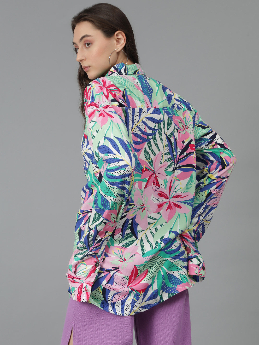 KOTTY Women Printed Casual Multicolor Shirt
