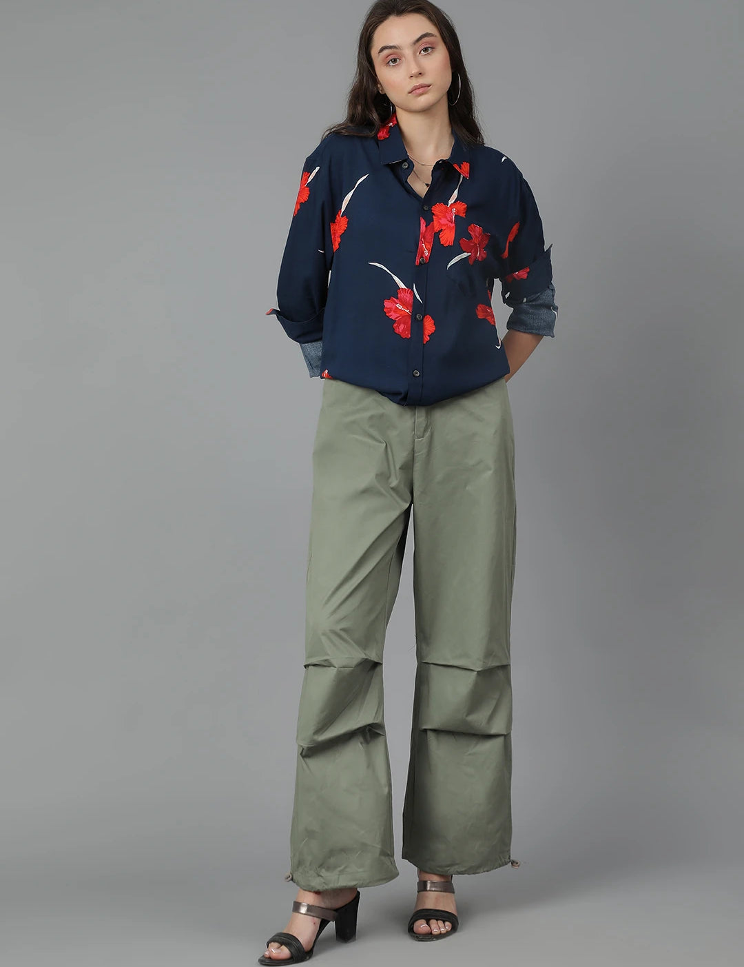 KOTTY Women Printed Casual Multicolor Shirt