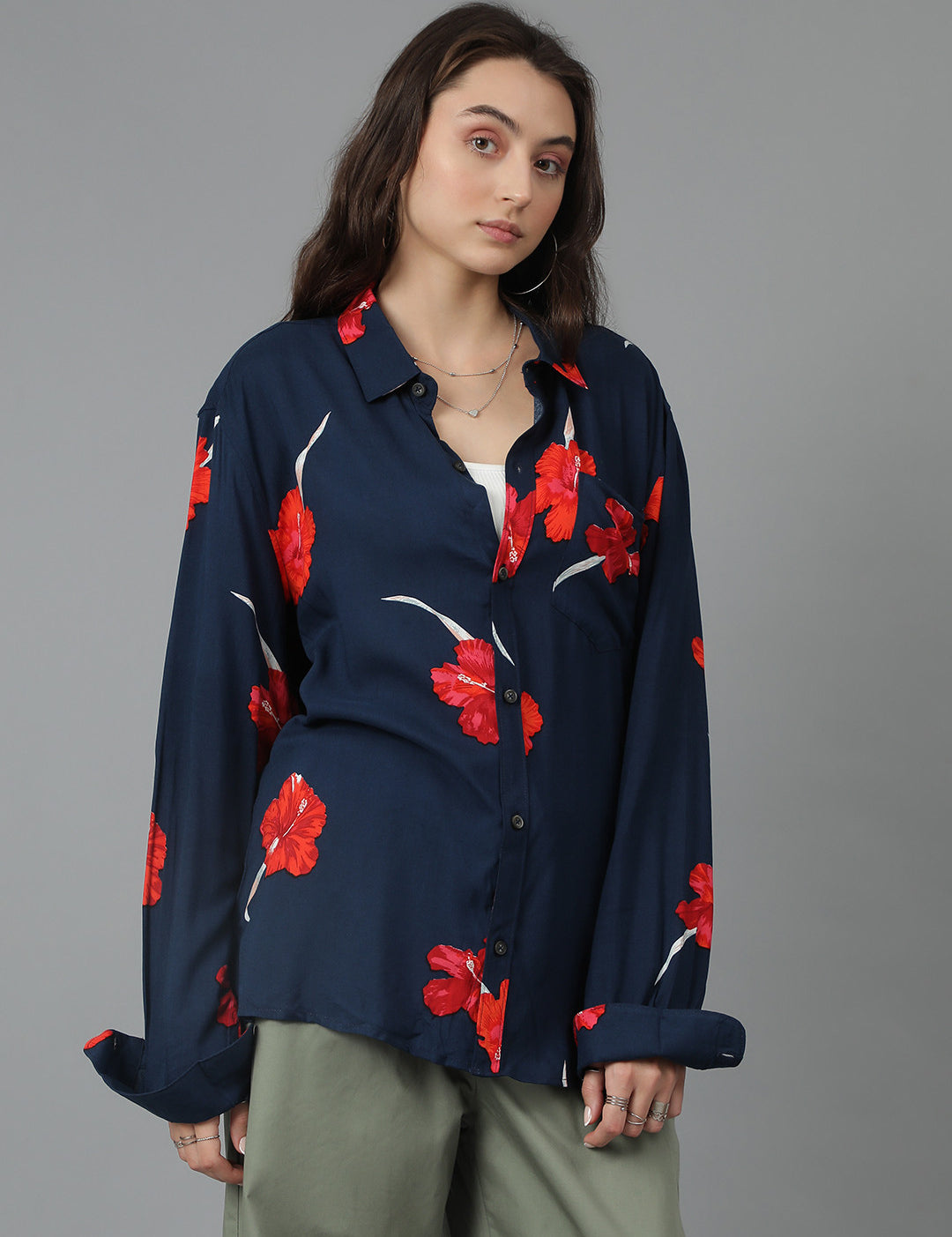 KOTTY Women Printed Casual Multicolor Shirt