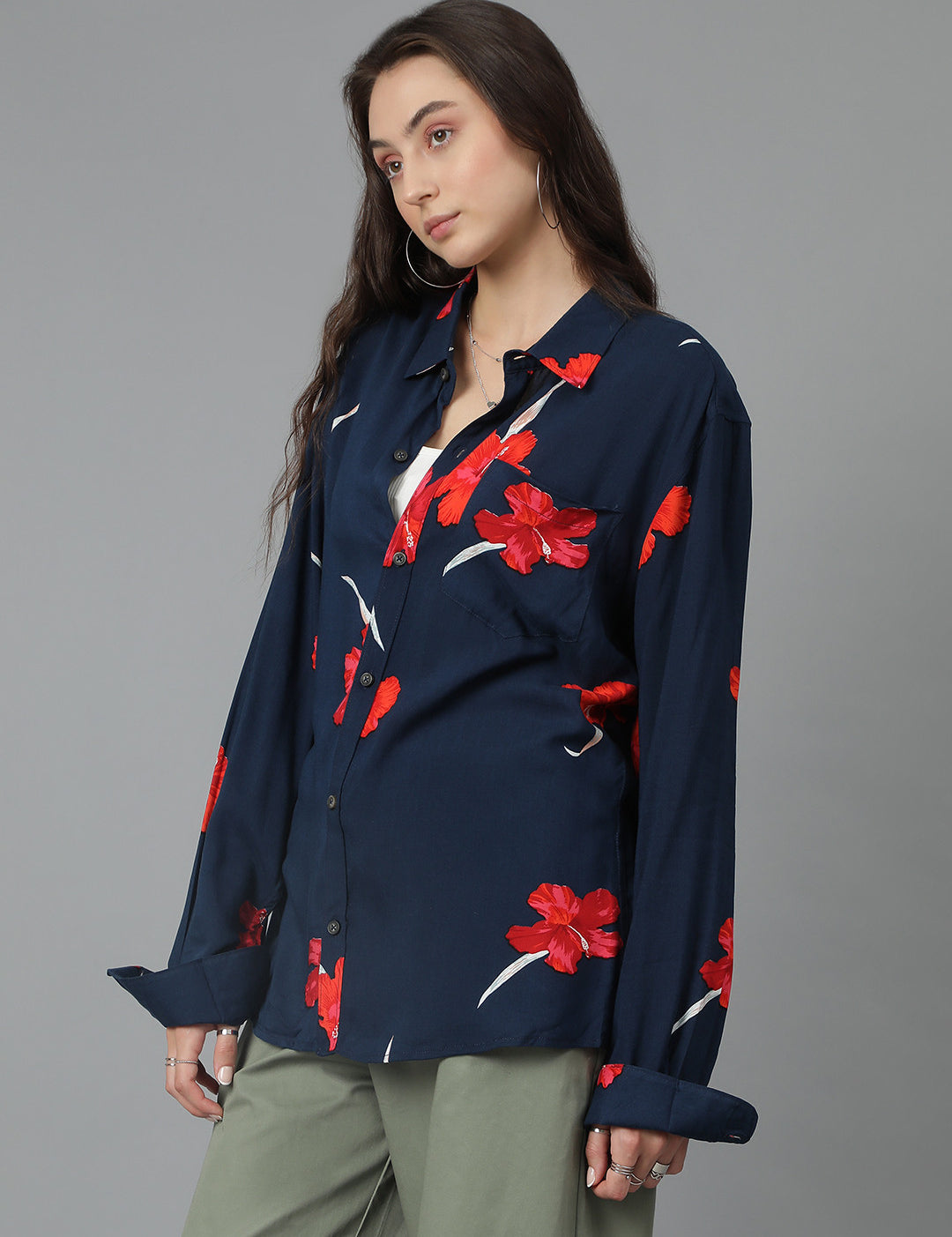 KOTTY Women Printed Casual Multicolor Shirt