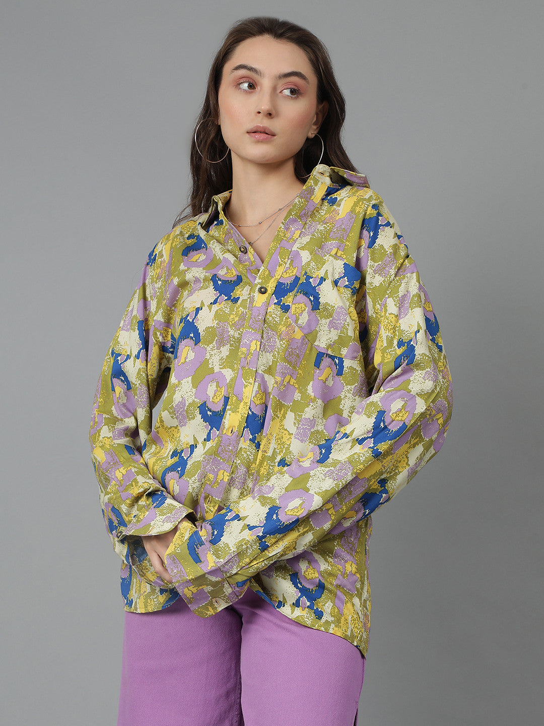 KOTTY Women Printed Casual Multicolor Shirt