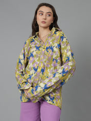 KOTTY Women Printed Casual Multicolor Shirt