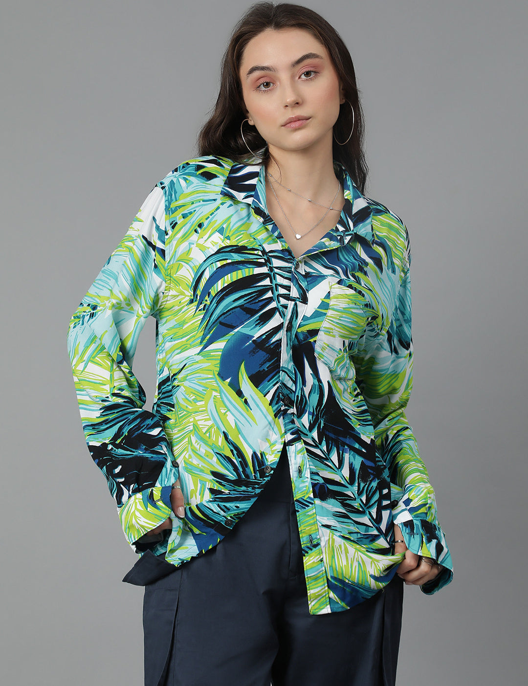 KOTTY Women Printed Casual Multicolor Shirt