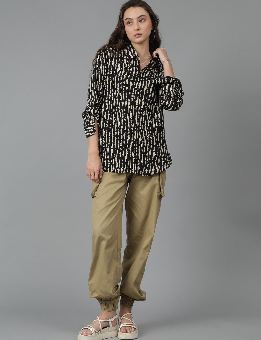 KOTTY Women Printed Casual Multicolor Shirt