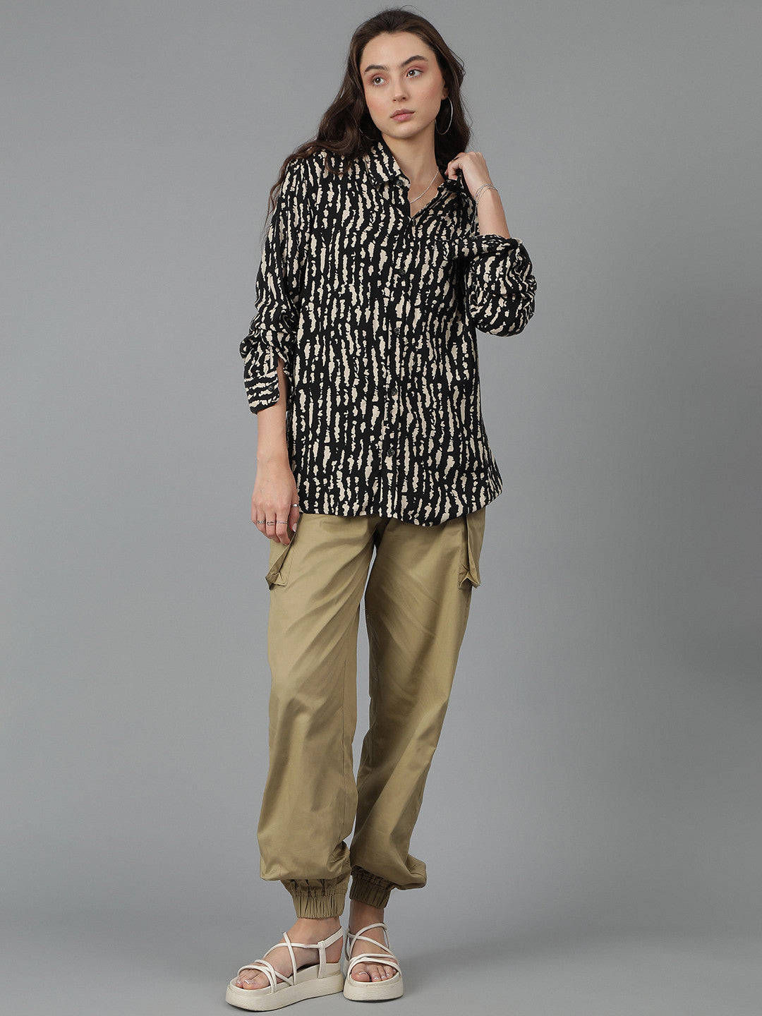 KOTTY Women Printed Casual Multicolor Shirt