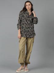 KOTTY Women Printed Casual Multicolor Shirt